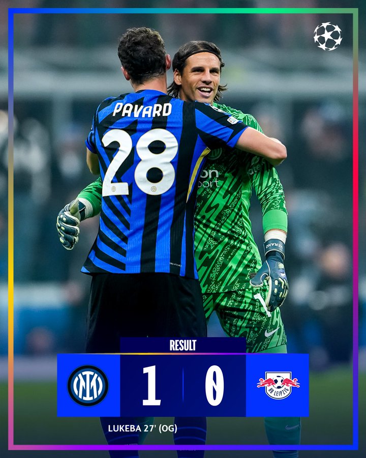 Inter Milan kicheko ‘ ligi ya Mabingwa’