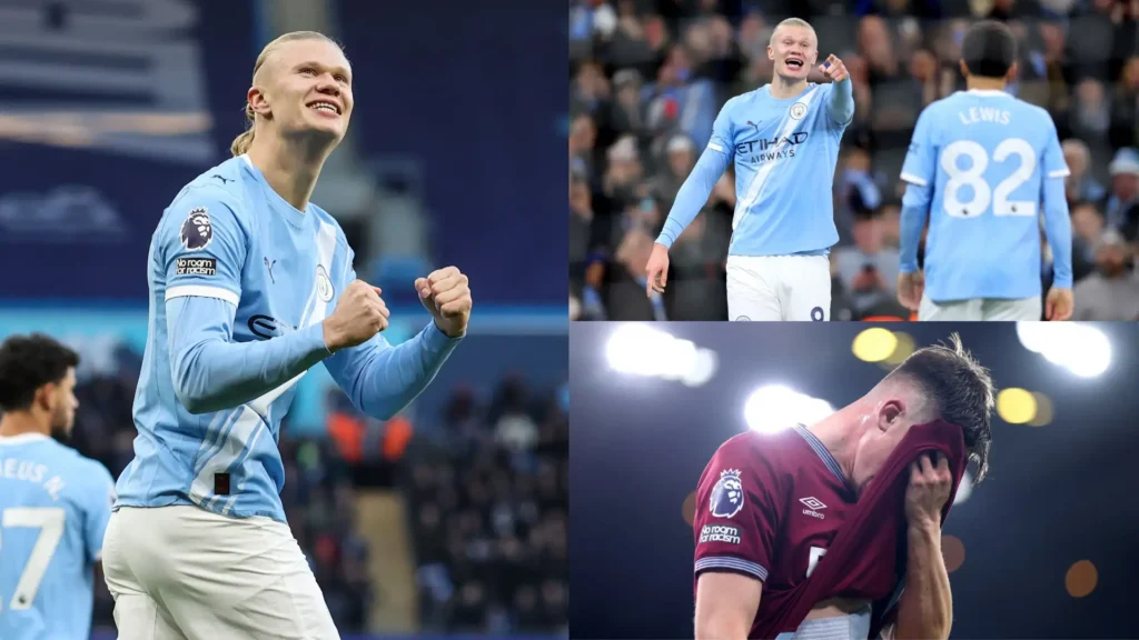 Haaland aiongoza Man City kileleni kwa mabao mawili dhidi ya West Ham