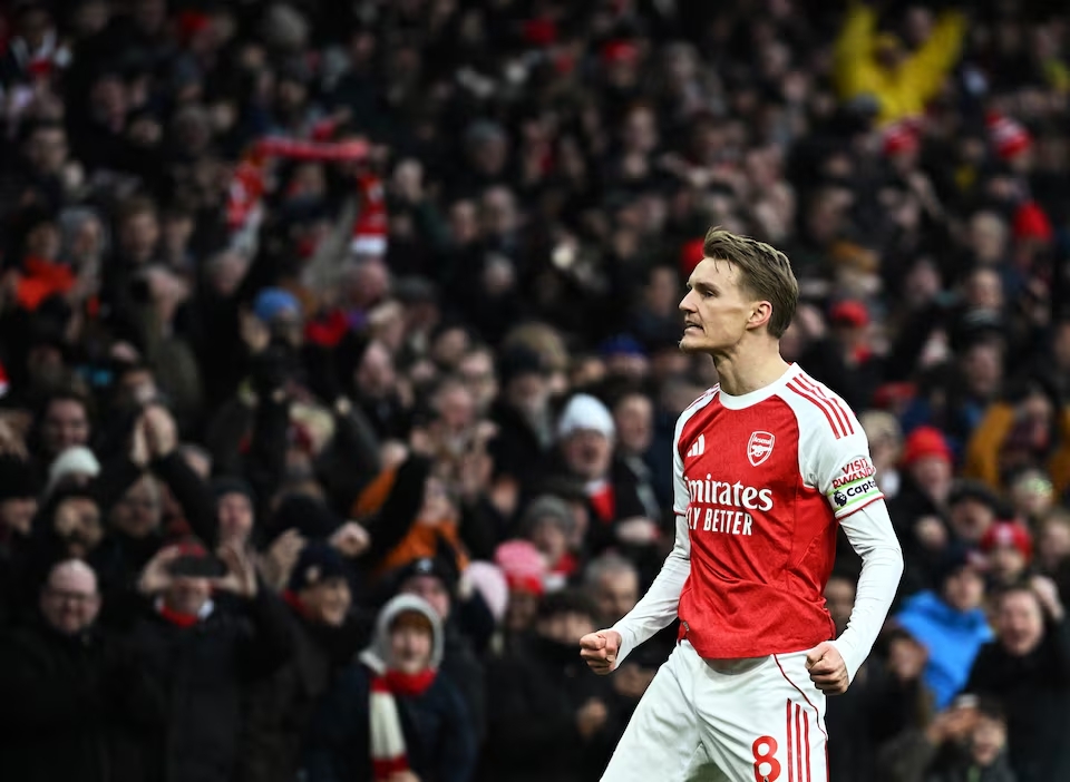 Odegaard aipa Arsenal ushindi na kurejea kileleni