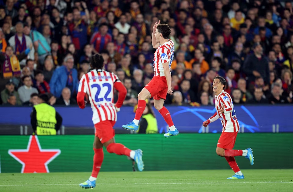 BARCA YAANGUKIA PUA CAMP NOU: Atletico Madrid Yaweka Mguu Mmoja Nusu Fainali UCL