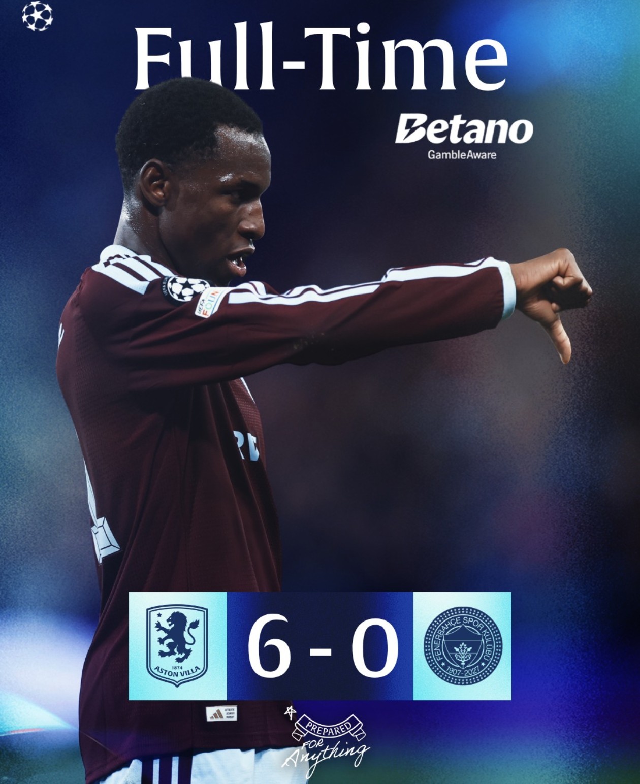 KIPIGO CHA TAABU: ASTON VILLA YAISHUSHIA FENERBAHÇE MVUA YA MABAO 6-0